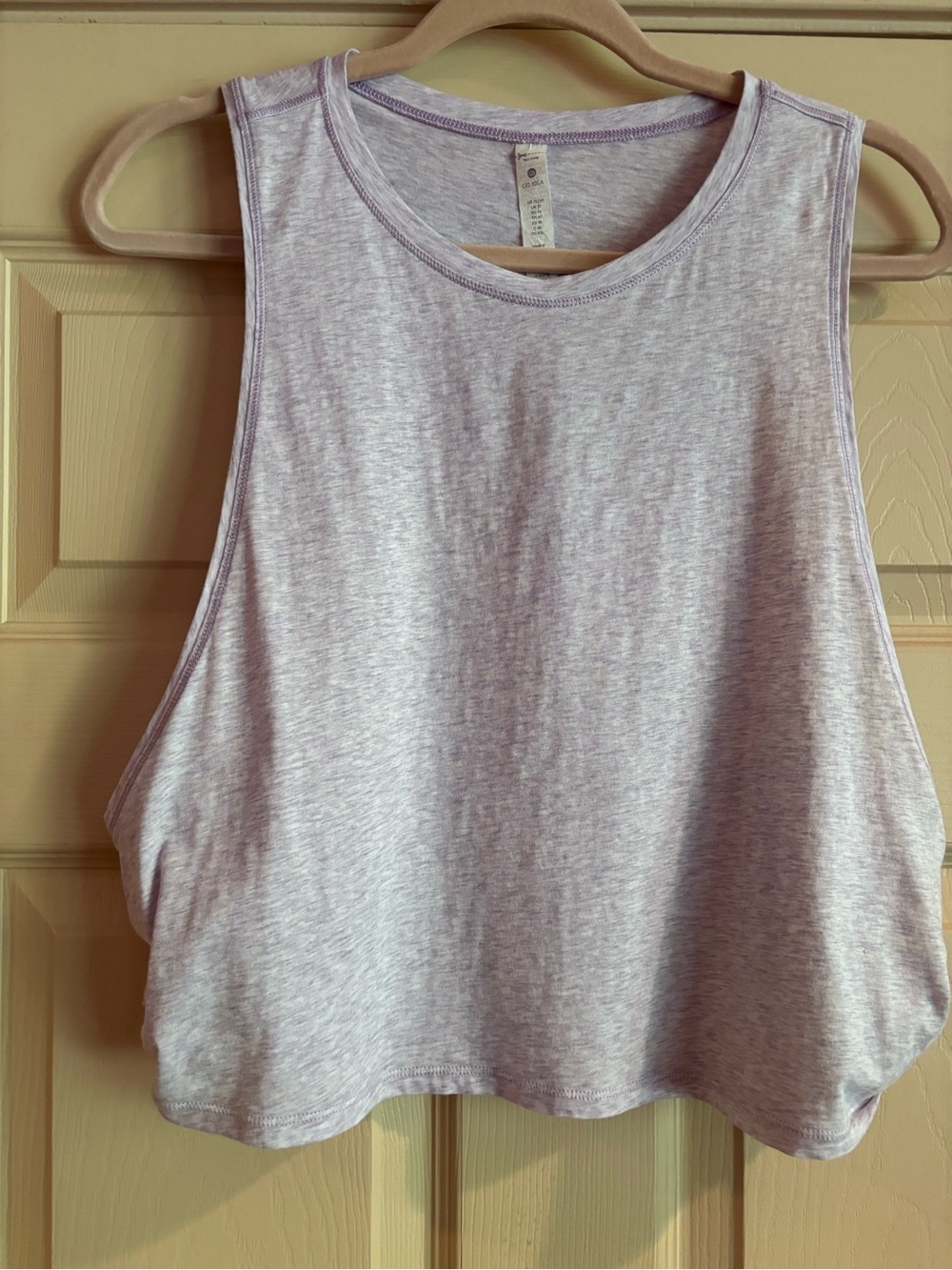 CRZ YOGA Light Lavender Crop Tank Top